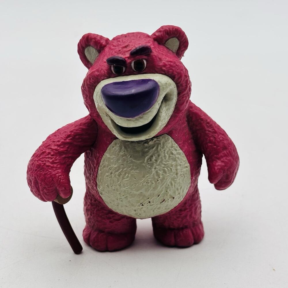 MATTEL DISNEY/PIXAR TOY STORY 3 LOTSO BEAR Figure with Cane 3” Inch (VG)